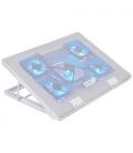 Base de refrigeracion mars gaming mnbc2 para portatil 17.3 pulgadas 5 ventiladores blanca