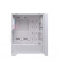 Caja ordenador gaming einarex p600 rgb atx cristal templado blanca