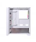 Caja ordenador gaming einarex p600 rgb atx cristal templado blanca