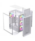 Caja ordenador gaming einarex p600 rgb atx cristal templado blanca