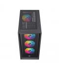 Caja ordenador gaming einarex p600 rgb atx cristal templado negra
