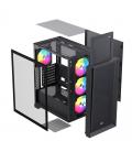 Caja ordenador gaming einarex p600 rgb atx cristal templado negra