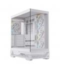 Caja ordenador gaming einarex s800 rgb atx cristal templado blanca