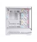 Caja ordenador gaming einarex s800 rgb atx cristal templado blanca