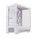 Caja ordenador gaming einarex s800 rgb atx cristal templado blanca