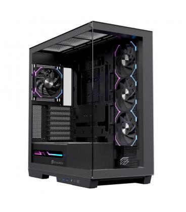 Caja ordenador gaming einarex z1k rgb atx cristal templado negra