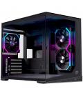 Caja ordenador gaming einarex sm300 rgb matx cristal templado negra