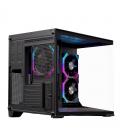 Caja ordenador gaming einarex sm300 rgb matx cristal templado negra
