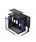 Caja ordenador gaming einarex sm300 rgb matx cristal templado negra