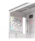 Caja ordenador gaming einarex zm800 rgb matx cristal templado blanca