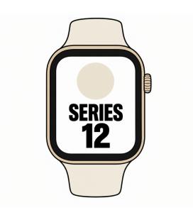 Apple watch series 12/ gps/ 42mm/ dorado claro/ correa deportiva arena (s/m)