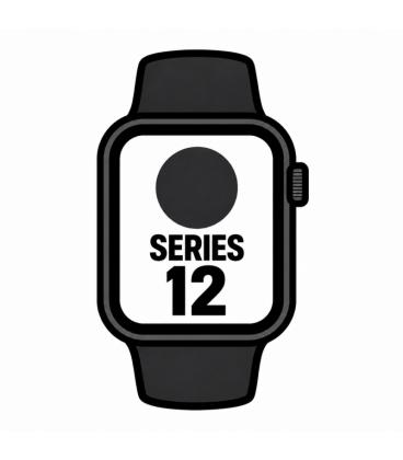 Apple watch series 12/ gps/ cellular/ 46mm/ negro/ correa deportiva negra (s/m)