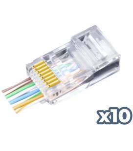 Conector rj45 phasak phk 2240 cat.6 utp/ 10 uds