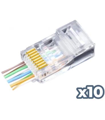 Conector rj45 phasak phk 2240 cat.6 utp/ 10 uds