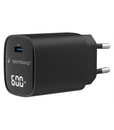 GEMBIRD TA-UC-1C-PD60LCD-01-BK CARGADOR