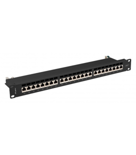 PATCH PANEL LANBERG 24 PUERTOS 1U 19? CAT.7 FTP NEGRO