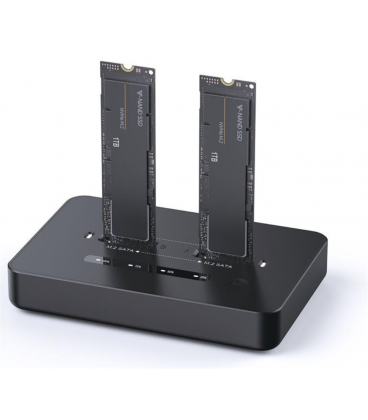 DOCK GEMBIRD DD2-U3M2 USB-C USB-C GRIS