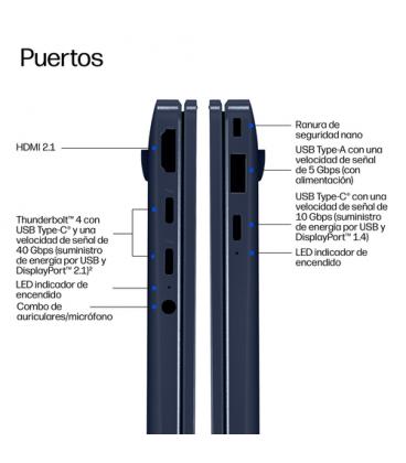 HP EliteBook X G2i 14 inch Notebook Next Gen AI PC Wolf Pro Security Edition Copilot+ PC Intel Core Ultra 5 325 Portátil 35,6 cm
