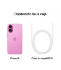 Telefono movil smartphone apple iphone 16 5g - 128gb - 6.1 pulgadas rosa acondicionado ab