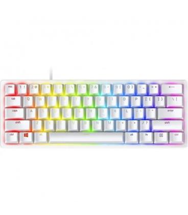 Teclado razer huntsman mini mercury red switch usb usa blanco