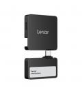 Disco duro externo ssd lexar professional go external portable 2tb + hub 4 en 1 negro