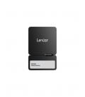 Disco duro externo ssd lexar professional go external portable 2tb + hub 4 en 1 negro