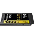 Tarjeta memoria sdxc lexar professional 1800x 64gb uhs - ii c10 v60