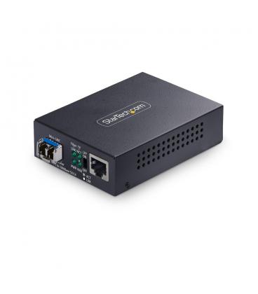 Conversor de medios de fibra startech lc monomodo para redes