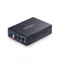 Conversor de medios de fibra startech lc monomodo para redes