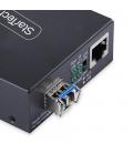 Conversor de medios de fibra startech lc monomodo para redes hasta 40km