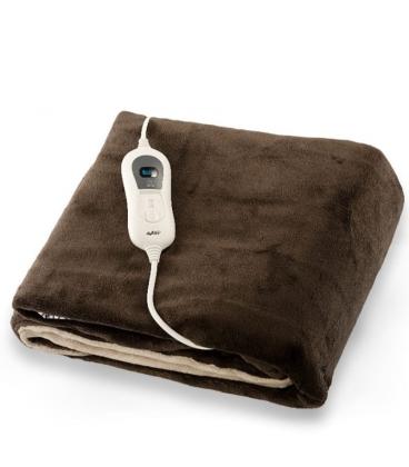 Manta eléctrica avant av7591/ marrón y beige