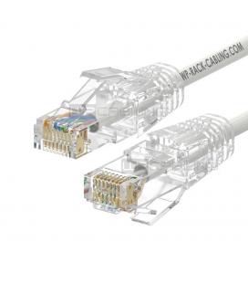 Cable de red slim wp latiguillo rj45 u - utp cat.6a 1m blanco