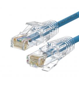 Cable de red slim wp latiguillo rj45 u - utp cat.6a 3m azul