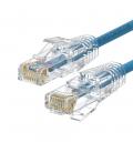 Cable de red slim wp latiguillo rj45 u - utp cat.6a 3m azul