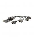 Tarjeta adaptadora pci express startech 4x rs232