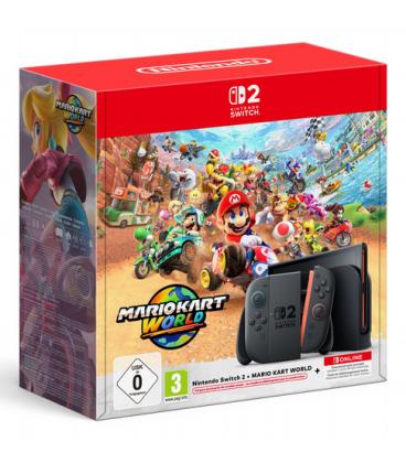 Consola nintendo switch 2 + mario kart world + 3 meses nintendo switch online