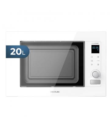 Microondas encastrable con grill cecotec grandheat 2090 built - in touch white 1200w 21l